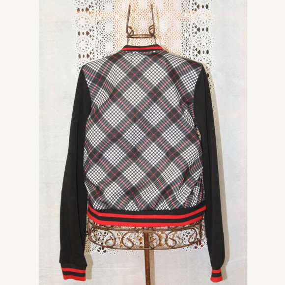 Varsity Sweater Jacket by Wet Seal, RED BLACK & WHITE SMALL #Varsity - Picture 2 of 3